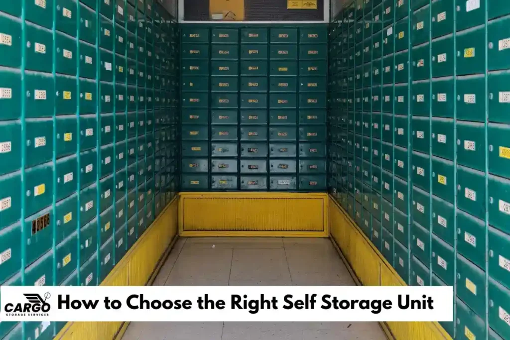 How to Choose the Right Self Storage Unit