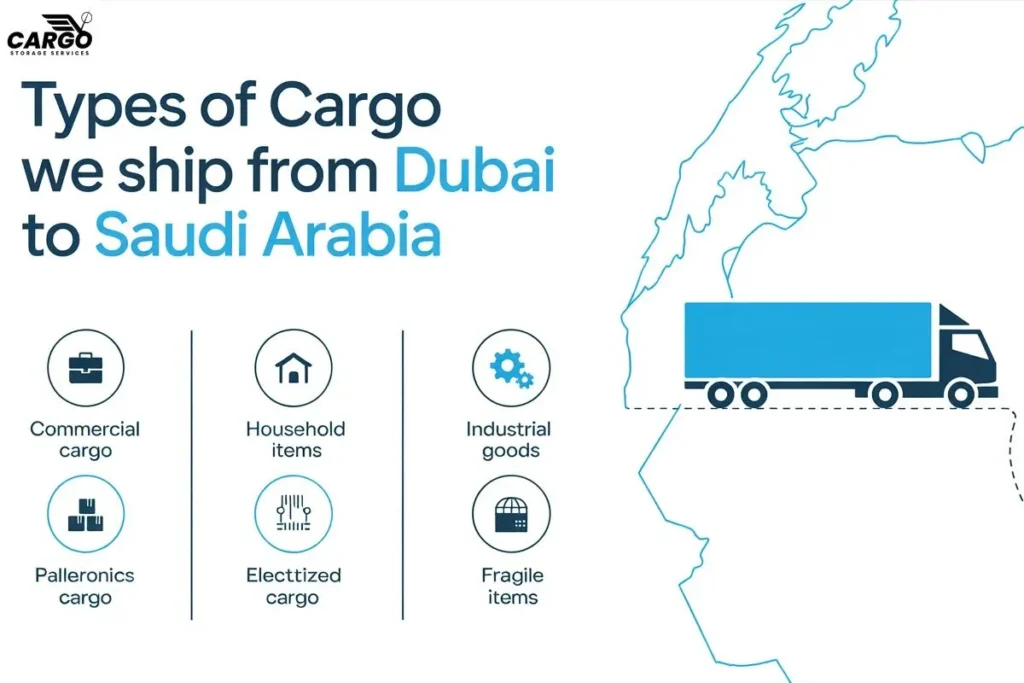 Types of Cargo We Ship from Dubai to Saudi Arabia