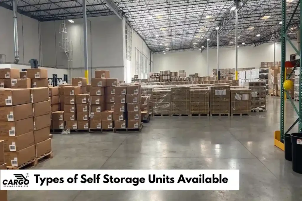 Types of Self Storage Units Available
