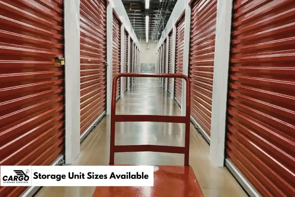 Storage Unit Sizes Available